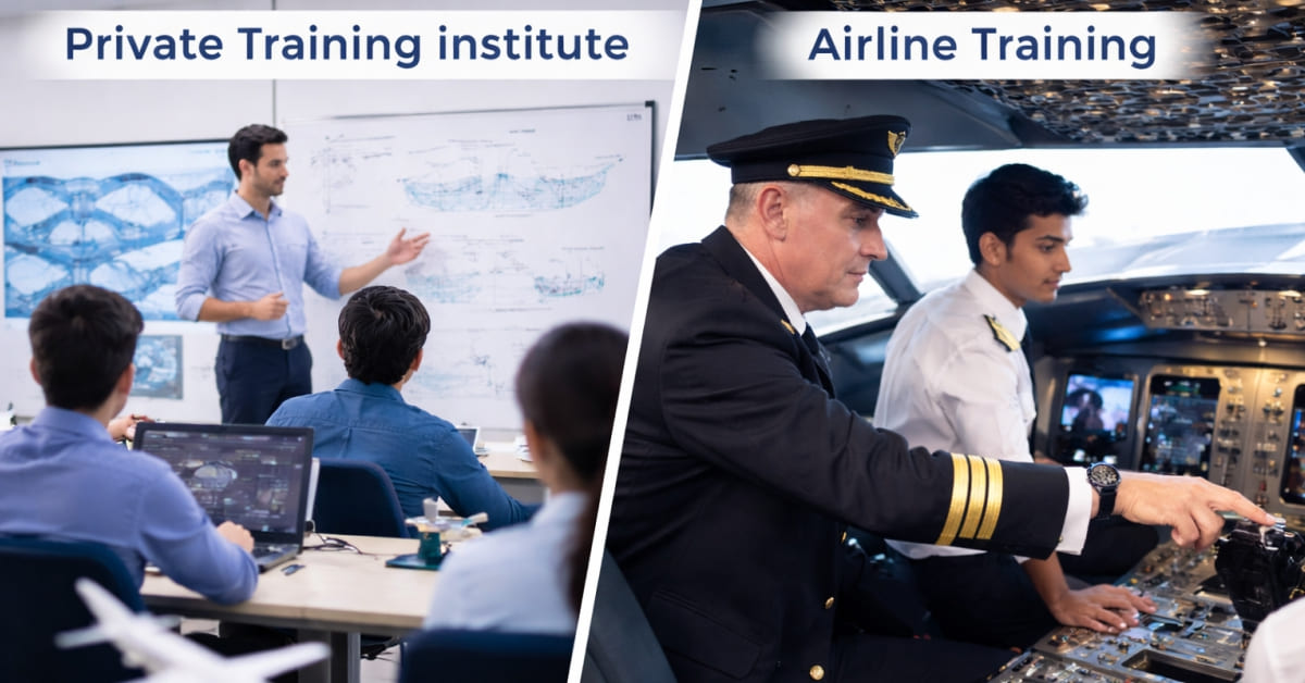 What is the Difference Between Private Training Institute and Airline Training?